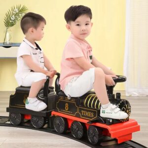 Rit op treinbaan Speelgoedtrein Elektrische auto Kind Loopstoeltje Wandelwagen Speelgoed Babyrit 1 jaar Elektrisch autospeelgoed voor peuters - AliExpress 26