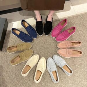 Stijlvolle Lichtgewicht Suède Casual Schoenen Ademende Slip Op Heren-En Damesschoenen Comfortabele Loafers Mocassins - AliExpress 322