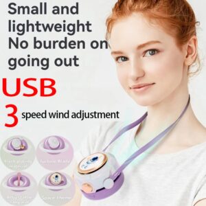 Superleuke nekventilator, 3 snelheden verstelbaar, zomerkoel gadget, draagbaar en handsfree, perfect voor studenten en buitenavonturen - AliExpress 6