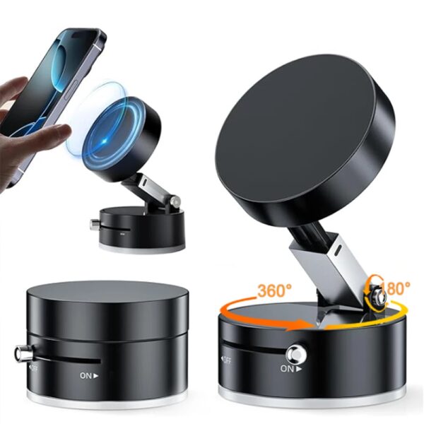 Ultra magnetische telefoonhouder Opvouwbare autotelefoonhouder Dashboard Telefoonbeugel 360 graden rotatie Vacuümzuignap GPS-standaard - AliExpress 34