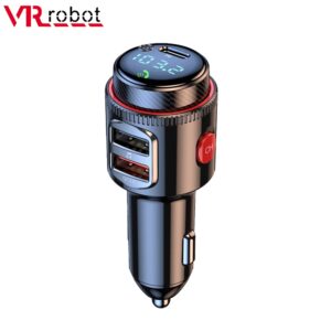 VR Robot PD30W + QC 3.0 Bluetooth 5.4 Auto MP3 Speler FM-zender Draadloze Handsfree U Disk Play USB Auto Snel opladen Adapter - AliExpress 34