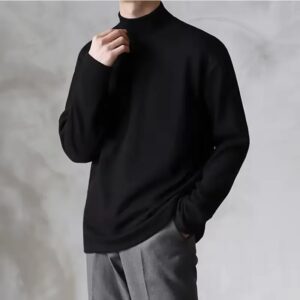 Yasuk 2023 Lente Herfst Winter Solid Casual Pluche Coltrui Mannen Losse Bodem Dubbele Geconfronteerd Fluwelen Trui Eenvoudige Warme Bigsize - AliExpress 200000343