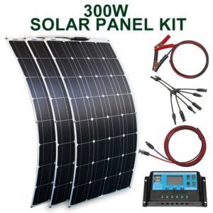 zonnepaneelkit en 300w 200w 100w flexibele zonnepanelen 12v 24v hoog rendement acculadermodule - AliExpress 44