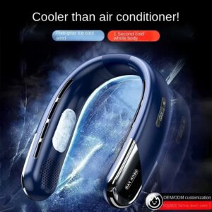 10000Mah Draagbare Nek Ventilator Mini Bladloze Stille Nekband Fan Usb Oplaadbare 3 Snelheden Dempen Draadloze Elektrische Nek Koeler Fans - AliExpress 6