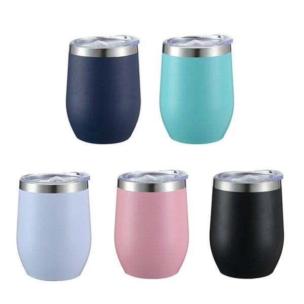 12 Oz Eierschaal Thermische Mokken 304 Roestvrij Staal Wijnbekers Dubbelwandige Thermosflessen Kantoor En Huishoudelijke Geïsoleerde Koffiekopje - AliExpress 15