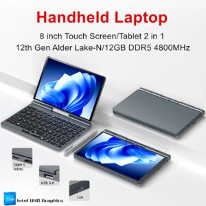 12e Gen P8 N100 Mini Gaming Laptop Intel Alder Meer N100 8 Inch Touchscreen 12G Ddr5 Windows 11 Notebook Yoga Tablet Pc 2 In 1 - AliExpress 7