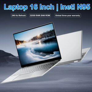 16 ''Laptop Intel N95 2.5K Hd 240Hz Display 32Gb 2048Gb Windows 11 Pro Wifi 5 Office Notebook Gamer Computer Vingerafdruk Ontgrendeling - AliExpress 7