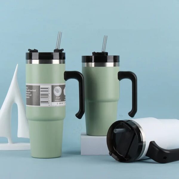 20 Oz/30 Oz Rvs Thermo Fles Tumbler Thermoskan Auto Geïsoleerde Cup Houdt Koud En Warmte Thermische mok Sport Thermische Cup - AliExpress 15