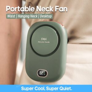 2000mAh Draagbare Mini Hangende Nekventilator Power ventilador Bladeless Nekband Fan Luchtkoeler USB Oplaadbare Elektrische Fans - AliExpress 6