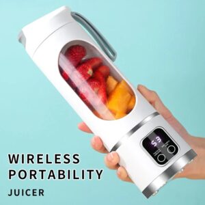2024 Nieuwe USB Opladen Draagbare Juicer 8 Blade Head 3 Versnellingen Verstelbare Dubbele Cover Ontwerp Langdurige High-Power ijsbreker - AliExpress 15