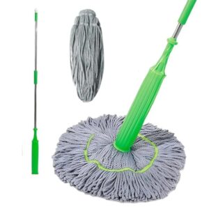 2in1 Gedehydrateerde Mop Handheld Lange Microfiber Vloer Mop Behandeld Cleaner Nat en Stomerij Mop voor Keuken Hardhout Restaurant - AliExpress 15
