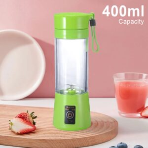 400Ml Mini Blenderfles Met 6 Mesjes Smoothie Milkshake Maker Multifunctionele Groentejuicer Blender Voor Thuisreizen Op Kantoor - AliExpress 15