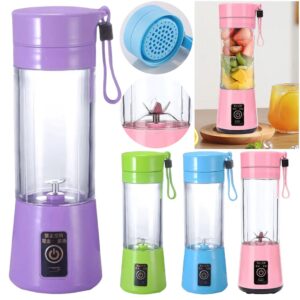 400Ml Mini Elektrische Juicer Met 6 Messen Automatische Verspers Multifunctionele Groentejuicer Blender Voor Thuis - AliExpress 15