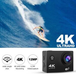 Afstandsbediening Ultra HD 4K actiecamera WiFi 2,0-inch waterdichte helmhouder - AliExpress 44