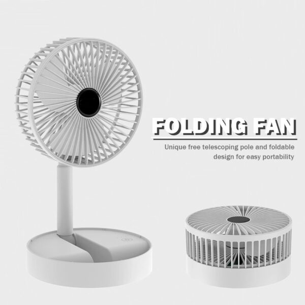Airconditioner Koelventilator Opvouwbare Desktop Elektrische Ventilator Usb Oplaadbare 3 Speed Zomer 2000Mah Lage Ruis Voor Kantoor Slaapkamer - AliExpress 6