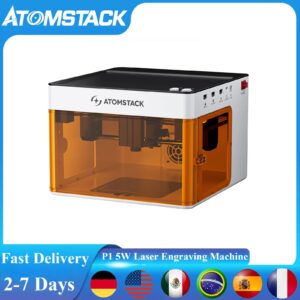 Atomstack P1 Lasergraveerder Mini Draagbare 5W Laser Power Lasersnij- en graveermachine Safey Hoge snelheid voor veel materialen - AliExpress 7