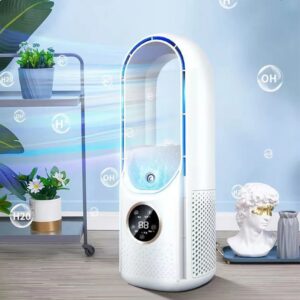 Bladloze Desktop Ventilator Draagbare Draadloze Luchtkoelventilator Usb Oplaadtafel Ventilator 6-Speed Instelbare Lage Ruis Verticale Koelventilator - AliExpress 6