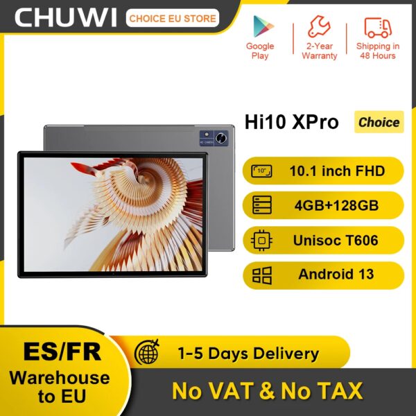 CHUWI Hi10 X Pro 10.1 Inch 800*1280 IPS Scherm Unisoc T606 4GB RAM 128GB ROM Tabletten 2.4G/5G Wifi Android 13 Tablet PC 7000mAh - AliExpress 7
