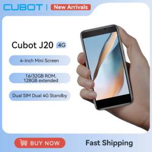Cubot J20, android 12, 4-inch minischerm, 16GB / 32GB (128 GB uitgebreid), Dual SIM 4G, 2350mAh batterij, wifi, bluetooth, GPS, Face ID - AliExpress 509