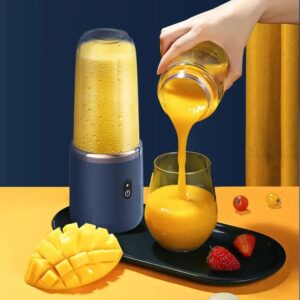 Draagbare Juicer Cup 6-Blade Blender Fles Huishoudelijke Fruit Juicer Cup Smoothie Blender USB Oplaadbare Juicer Keuken Tool - AliExpress 6