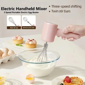 Eén draagbare elektrische eierklopper en mixer - opladen via USB, draagbaar, bediening met 3 snelheden, geschikt voor taarten, koekjes, enz. - AliExpress 6