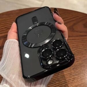 Fashion Plating Magnetische Zachte Case Voor Magsafe Voor iPhone 15 14 13 12 11 16 Pro Max Draadloos Opladen case Met Lens Protector - AliExpress 202192403