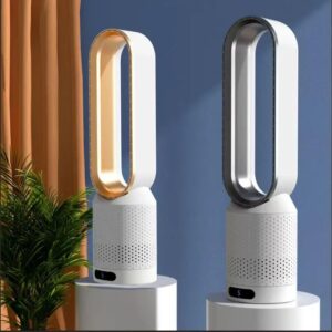 Geluidsarme 20-inch bladloze ventilator Afstandsbediening Negatieve ionen Mute Desktop Elektrische ventilator Vloer Huishoudelijke airconditioning Torenventilator - AliExpress 6