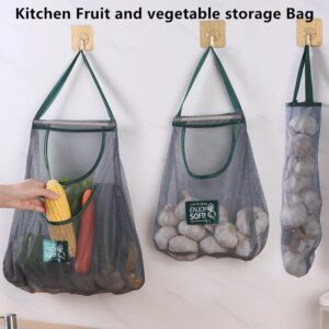 Herbruikbare Opbergzakken Keuken Hangende Mesh Tas Thuis Fruit En Groente Opbergnet Zak Voor Gember Knoflook Aardappelen Uien - AliExpress 15