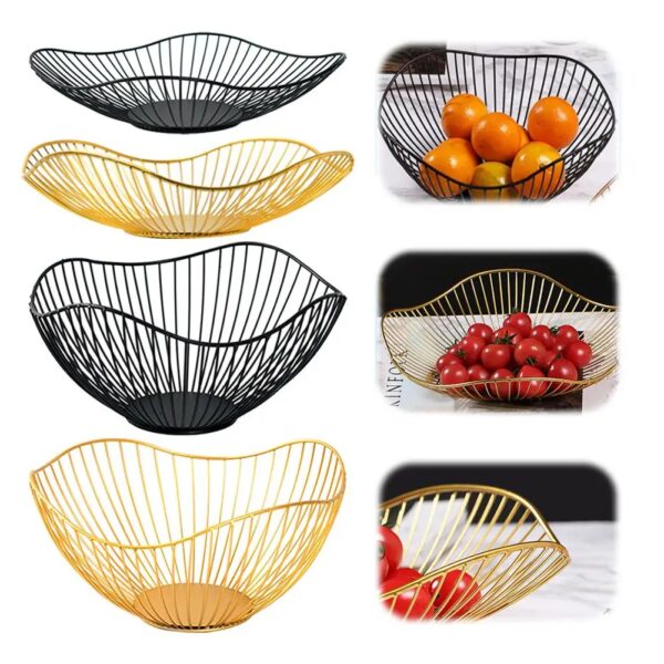 IJzeren Fruitmand Fruitcontainer Kom Thuis Creatieve Afvoer Display Mand Tafel Brood Snacks Lade Opslag Snacks P2I4 - AliExpress 15