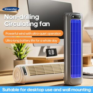 KINSCOTER Desktop Airconditioner Fan Geen boren 3 snelheden Koeling Oplaadbare wandmontage ventilator Stil voor thuis keuken badkamer - AliExpress 6