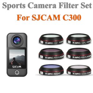 Lensfilter voor SJCAM C300 Sportcamera Lens UV/CPL/NDPL Filter Optisch glas Beschermhoes Filterset Accessoires - AliExpress 44