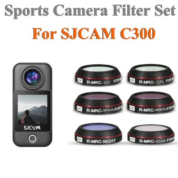Lensfilter voor SJCAM C300 Sportcamera Lens UV/CPL/NDPL Filter Optisch glas Beschermhoes Filterset Accessoires - AliExpress 44
