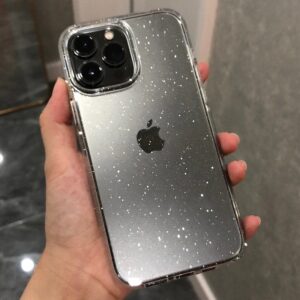 Luxe Glitter Bumper Bling Clear Case voor IPhone 15 14 13 12 11 Pro Max Mini X XS Max XR 7 8 Plus 16 Pro Siliconen Acryl Cover - AliExpress 202192403