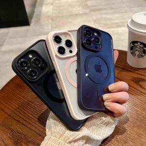 Luxe helder voor iPhone 15 14 13 12 Pro Max Plus magnetische draadloze oplading schokbestendige hoes telefoonhoesjes - AliExpress 202192403
