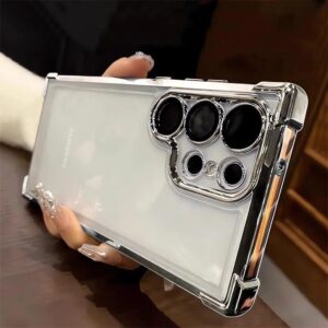 Luxe Schokbestendig Clear Case Voor Samsung Galaxy A55 A53 A35 5G S24 Ultra S23 FE S22Plus S21 S20 Hard acryl Hybrid Bumper Cover - AliExpress 202192403