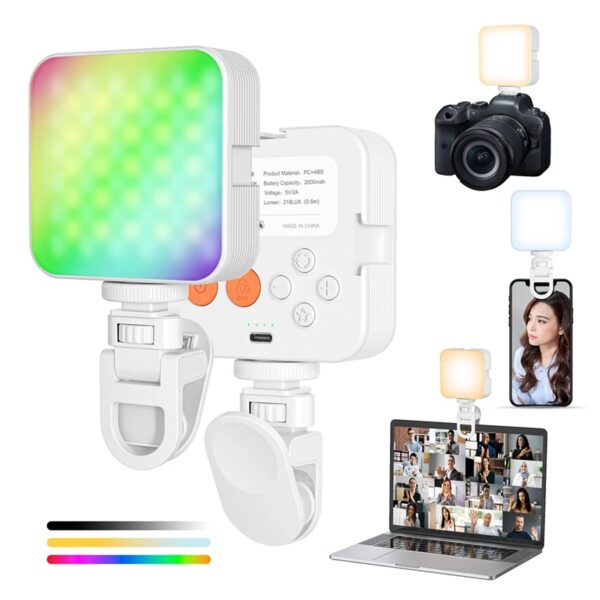 M16K-LED zaklamp Draagbaar oplaadbaar mini-invullicht voor video-opname Make-up Camera Laptop Selfie Light - AliExpress 44