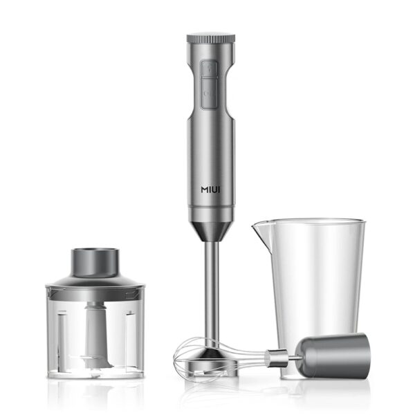 MIUI Handstaafmixer 1000 W Krachtige 4-in-1, roestvrijstalen staafmixer, 700 ml mengbeker, 500 ml processor, garde - AliExpress 6