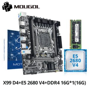 MOUGOL X99 Gaming-moederbordset met Intel Xeon E5 2680 V4 en DDR4 16Gx1 2133MHz Dual Channel RAM M.2 NVME voor desktop-pc - AliExpress 7