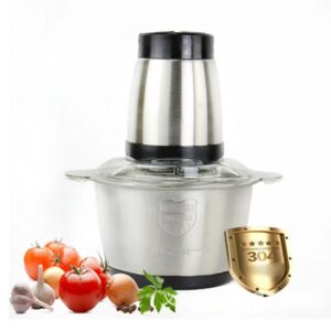 NIEUW Voedsel Chopper Roestvrij staal 2L Elektrische keukenmachine Vleesmolen Blender Mixer Machine Keukenapparatuur, EU-stekker - AliExpress 6