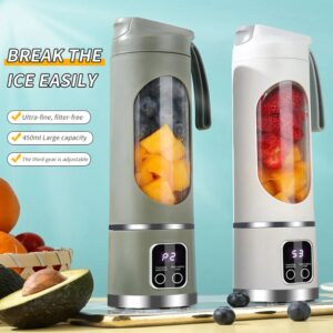 Nieuwe draagbare sapcentrifuge Opladen MINI Crushed Ice Elektrische sapcentrifuge Krachtige motor Thuis 450 ml Digitale display met grote capaciteit Sapbeker - AliExpress 15
