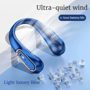 Nieuwe Halterventilator Usb Opladen Draagbare Kleine Ventilator Studentenkantoor Sport Digitaal Display Halterventilator - AliExpress 6