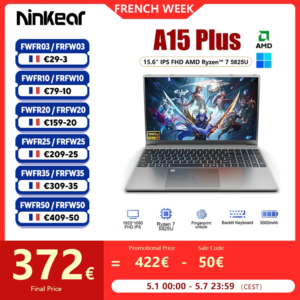 Ninkear A15 Plus 15,6 inch FHD IPS-laptop 32 GB DDR4 1 TB AMD Ryzen7 5825U PCIE-notebook 5000 mAh Lange batterijduur - AliExpress 7