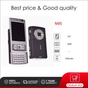 Originele ontgrendelde N95 5MP WIFI Bluetooth FM-radio Mobiele telefoon Russisch Arabisch Hebreeuws toetsenbord Gemaakt in Finland Gratis verzending - AliExpress 509