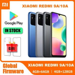 Originele Xiaomi Redmi 9A/10A Global Firmware Smartphone 4GB + 64GB/128GB Ontgrendeld Xiaomi Smart Telefoon Gratis Case Glas Film Cellulair - AliExpress 509