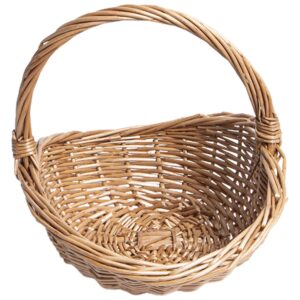 Rieten Picknickmand Handvat Lege Geschenkmand Vullen Oogstmanden Open Top Markt Tuin Fruit Snoep Wijn Ei Verzamelen - AliExpress 15