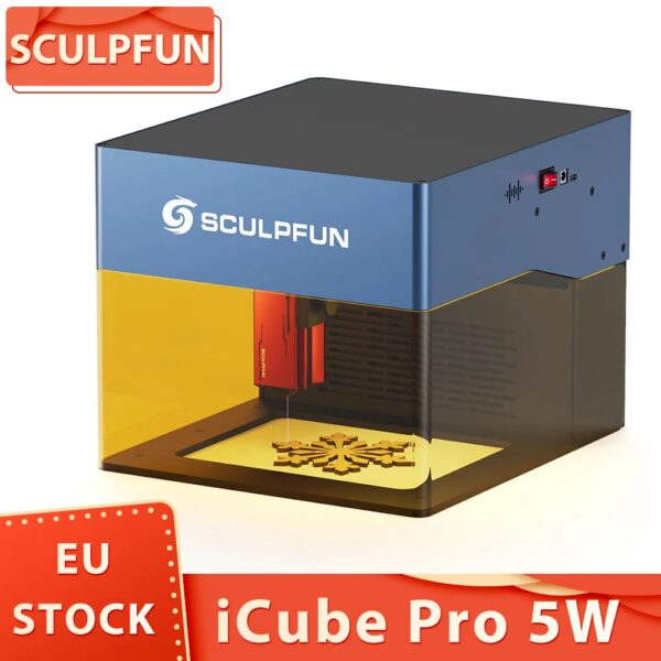 Sculpfun Icube Pro 5W Lasergraveur 0.06Mm Laserspot 10000 Mm/min Graveersnelheid 32-Bit Moederbord App Verbinding 130X130Mm - AliExpress 7