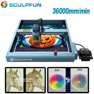 SCULPFUN SF-A9 40W Hoge Snelheid Diode Lasergraveerder Metalen Lasergraveermachines Automatische Air Assist USB/BT/WiFi CNC Cutter - AliExpress 7