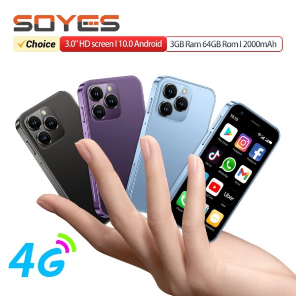 Soyes Xs16 Mini Smartphone 3.0in Globale 4G Lte Android10.0 3Gb Ram 64Gb Rom Met Gps Wifi Dual Sim Ondersteunt Play Store Whatsapp - AliExpress 509