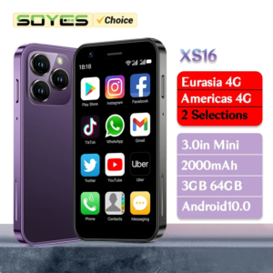 SOYES XS16 Mini Smartphone 3GB RAM 64 ROM 4G LTE Android 10.0 Quad Core 2000mAh Type C Dual SIM Standby 3.0 in kleine telefoon - AliExpress 509