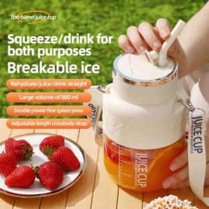 Sport Cup 800ml Elektrische Fruitpers Draagbare Thuis USB Oplaadbare Emmer Sap Cup Mixer voor Shakes en Smoothies - AliExpress 15